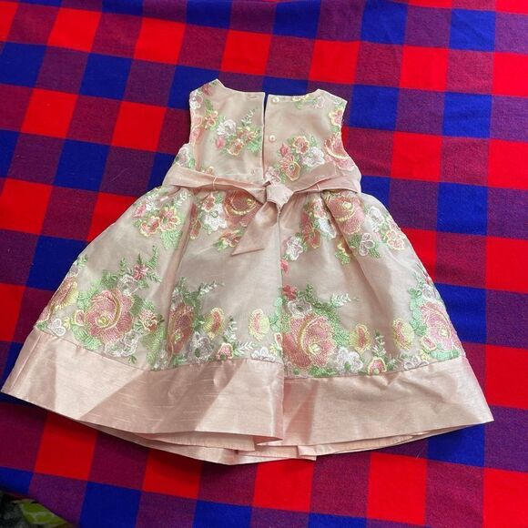 Laura Ashley London Girls Pink Embroidered Floral Dress Size 2T - Picture 8 of 12